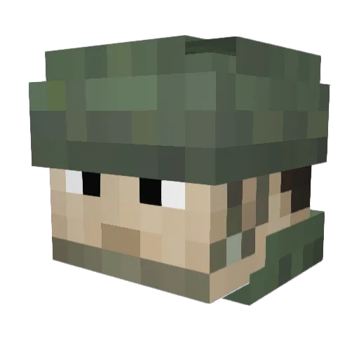 jack4454 Minecraft avatar head, 3D render