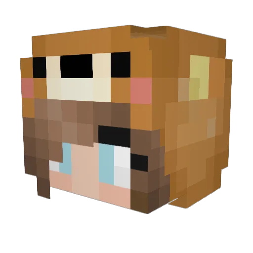 jack713 Minecraft avatar head, 3D render