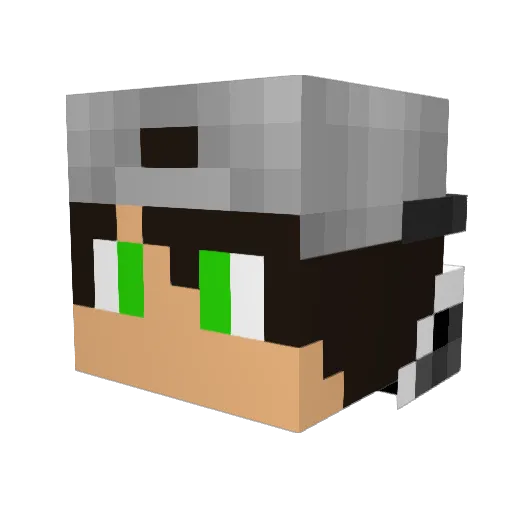 jack909 Minecraft avatar head, 3D render