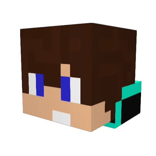 jack947OAO Minecraft avatar head, 3D render