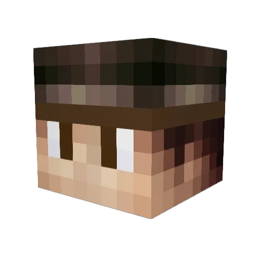 jack_carlson Minecraft avatar head, 3D render