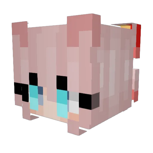 jack_farmsAloT Minecraft avatar head, 3D render