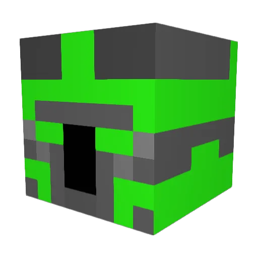 jack_fish Minecraft avatar head, 3D render