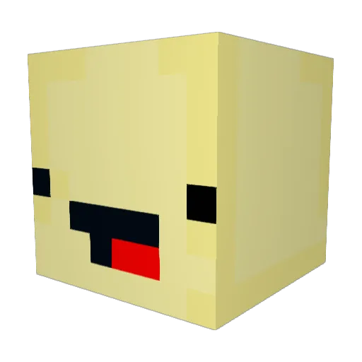 jack_fitz Minecraft avatar head, 3D render