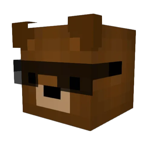 jack_poopie Minecraft avatar head, 3D render