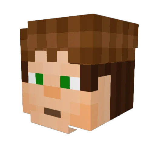 jack_the_grate Minecraft avatar head, 3D render