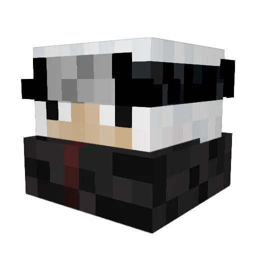 jack_the_rabbit Minecraft avatar head, 3D render