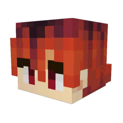 jackaboybrap Minecraft avatar head, 3D render