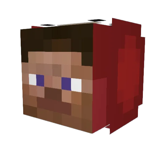 jackafa Minecraft avatar head, 3D render