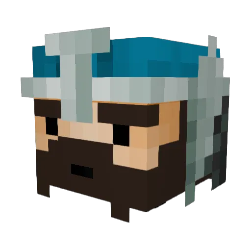 jackafive Minecraft avatar head, 3D render