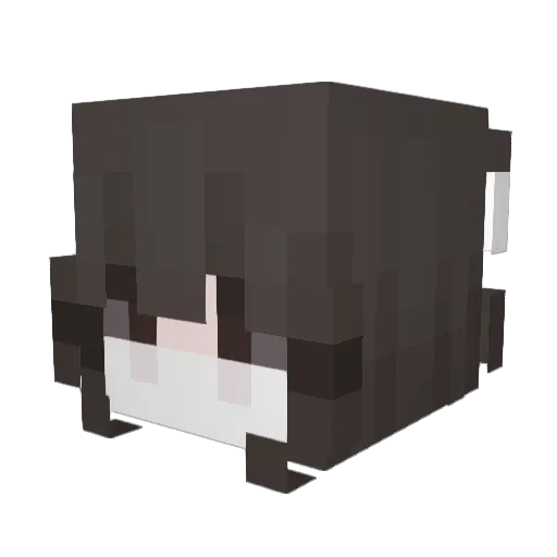 jackakck Minecraft avatar head, 3D render