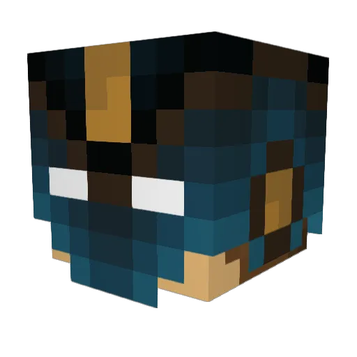jackal098 Minecraft avatar head, 3D render