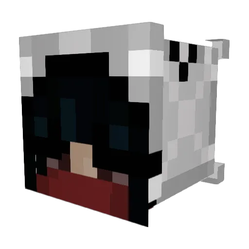 jackal_chan Minecraft avatar head, 3D render