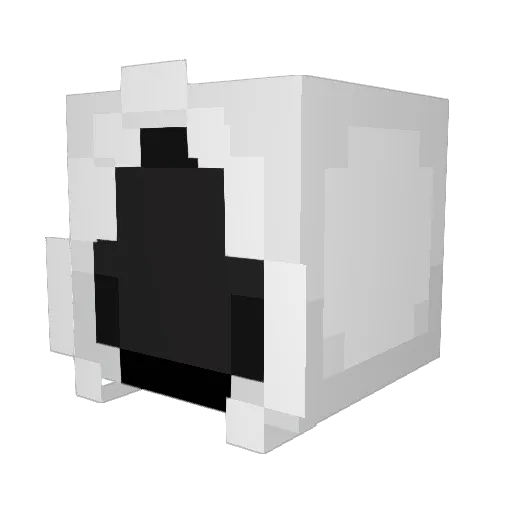 jackalex Minecraft avatar head, 3D render