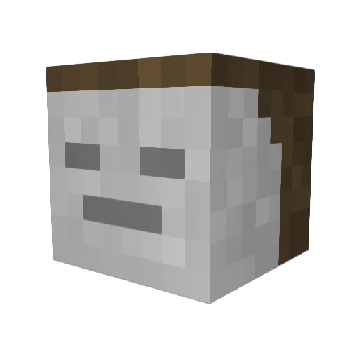 jackalt4 Minecraft avatar head, 3D render
