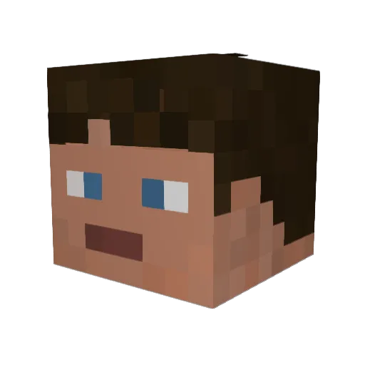 jackander Minecraft avatar head, 3D render
