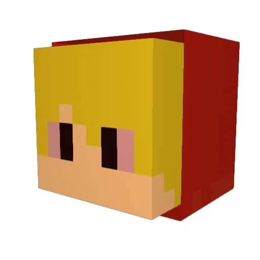 jackapayne Minecraft avatar head, 3D render