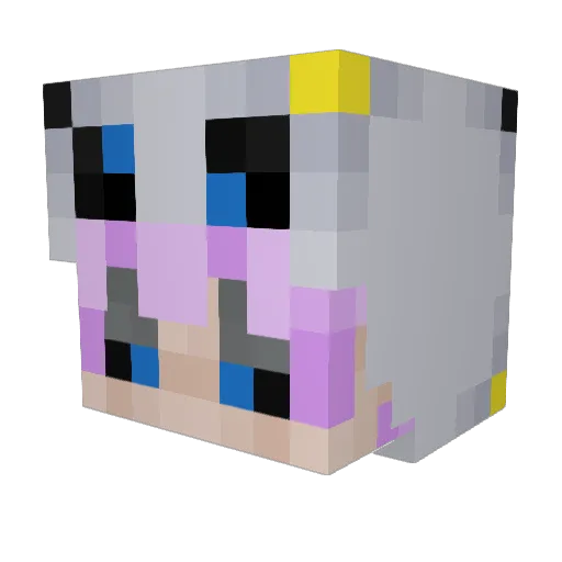 jackattac88878 Minecraft avatar head, 3D render
