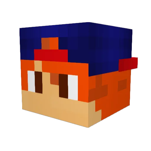 jackattack000 Minecraft avatar head, 3D render