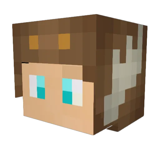 jackattack7 Minecraft avatar head, 3D render