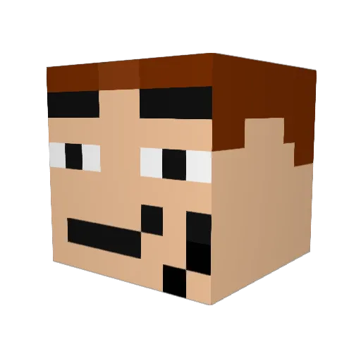 jackaustin_r Minecraft avatar head, 3D render