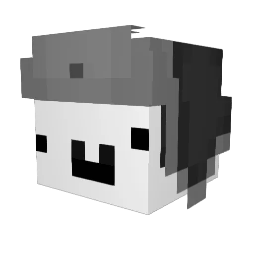 jackbirb Minecraft avatar head, 3D render