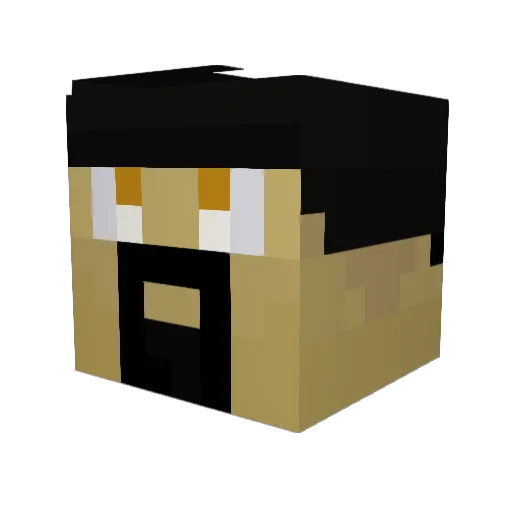 jackcarella Minecraft avatar head, 3D render