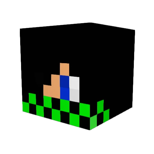 jackchas Minecraft avatar head, 3D render