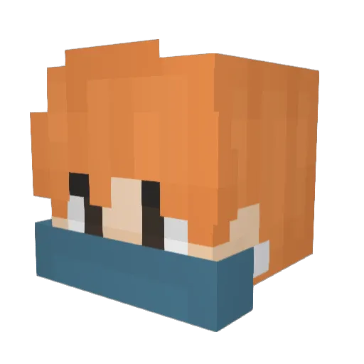 jackda0613 Minecraft avatar head, 3D render