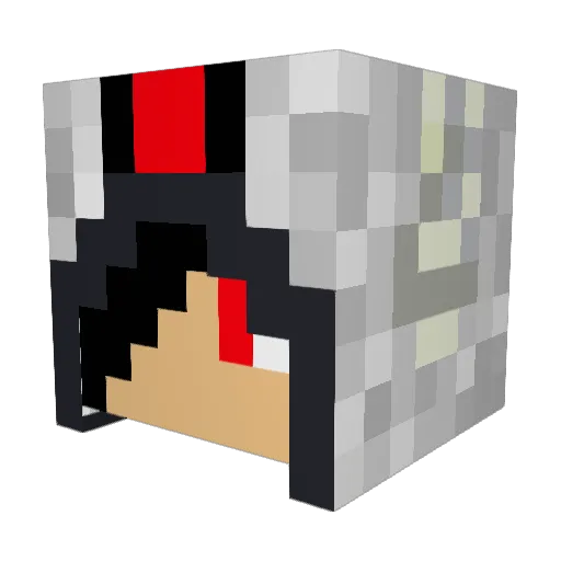 jackdana Minecraft avatar head, 3D render