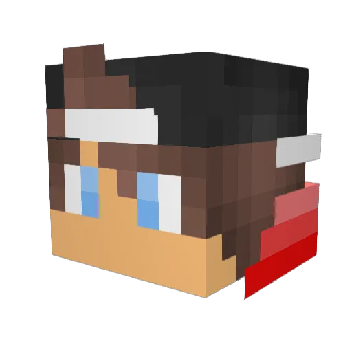 jackdaniels16 Minecraft avatar head, 3D render