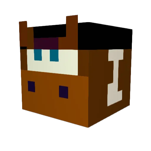 jackeddi1 Minecraft avatar head, 3D render