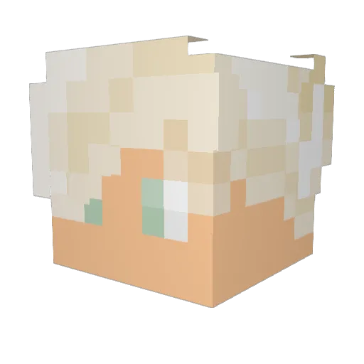 jackeltic Minecraft avatar head, 3D render
