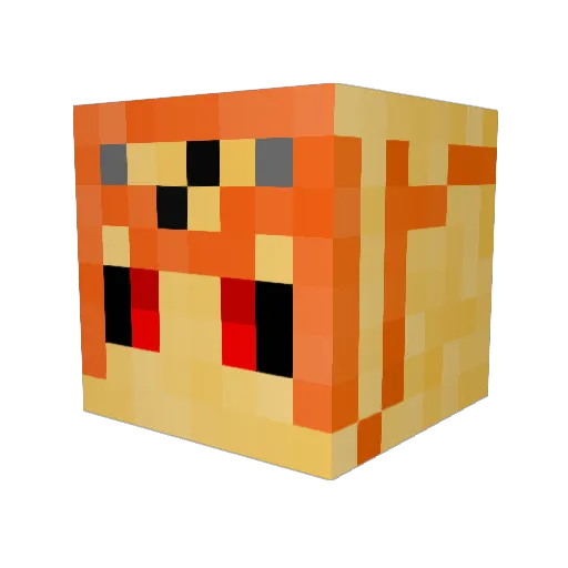 jackevit Minecraft avatar head, 3D render
