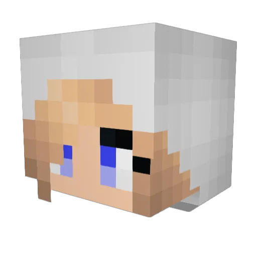 jackey13 Minecraft avatar head, 3D render
