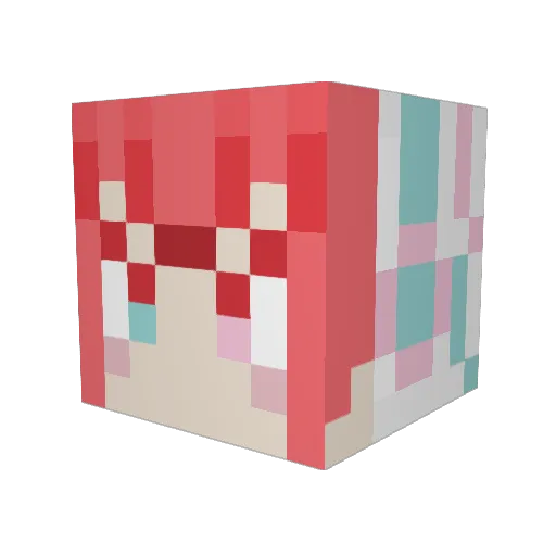 jackey6969 Minecraft avatar head, 3D render