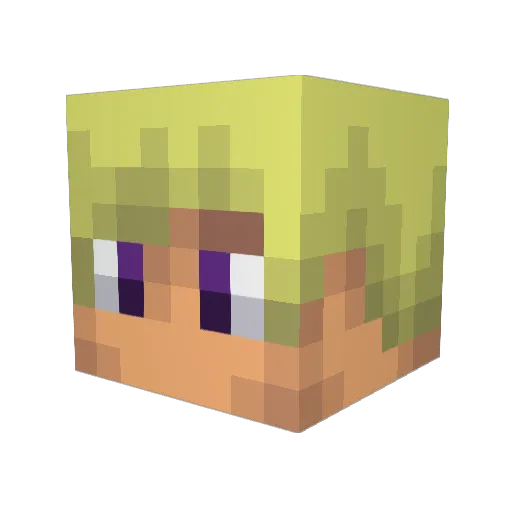 jackfairy Minecraft avatar head, 3D render