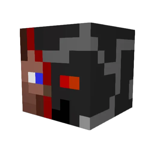 jackflaherty Minecraft avatar head, 3D render