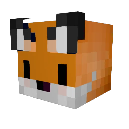 jackformstatfarm Minecraft avatar head, 3D render