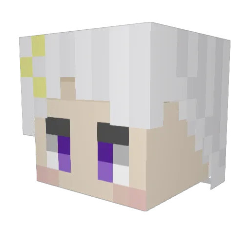 jackguf Minecraft avatar head, 3D render