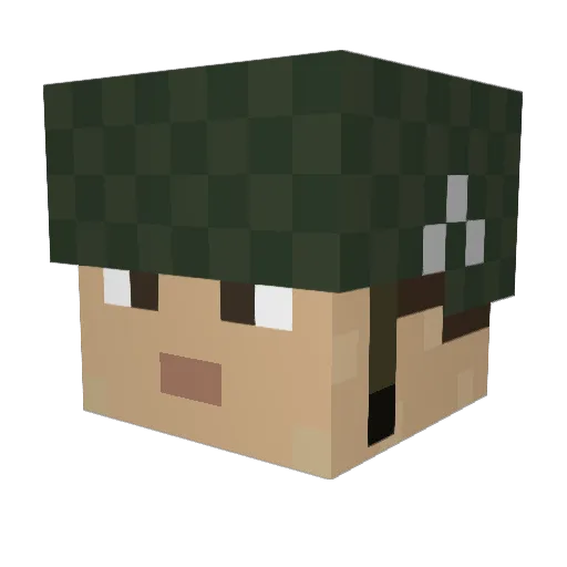 jackh2021 Minecraft avatar head, 3D render