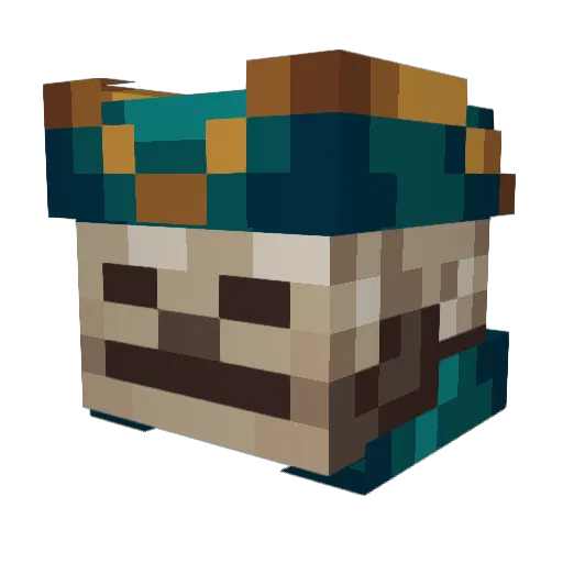 jackhsperow Minecraft avatar head, 3D render