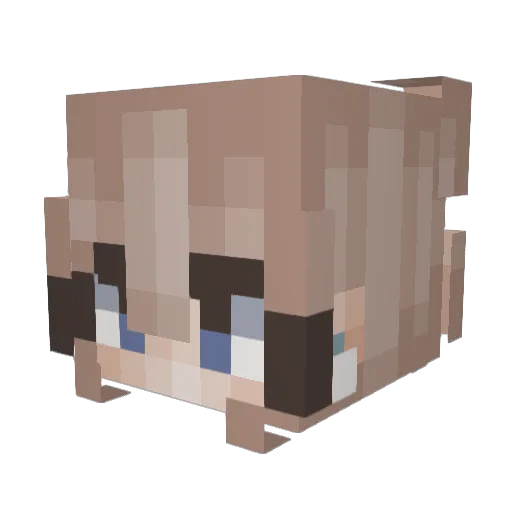 jacki1106 Minecraft avatar head, 3D render