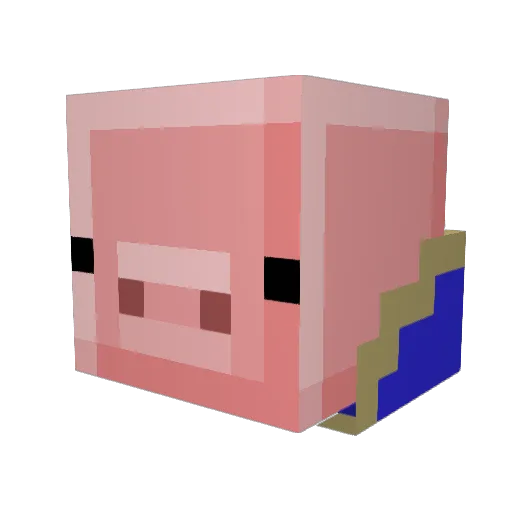 jackiedieu300 Minecraft avatar head, 3D render