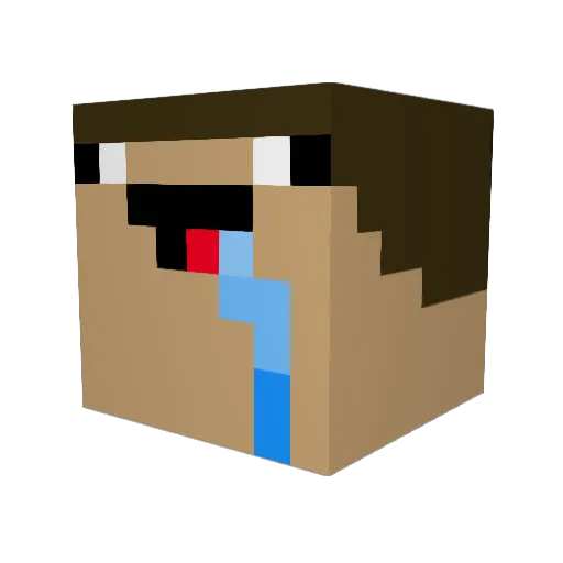 jackiejan Minecraft avatar head, 3D render