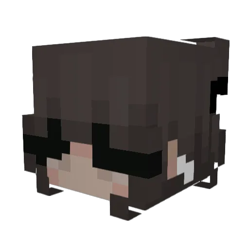 jackiejoli Minecraft avatar head, 3D render