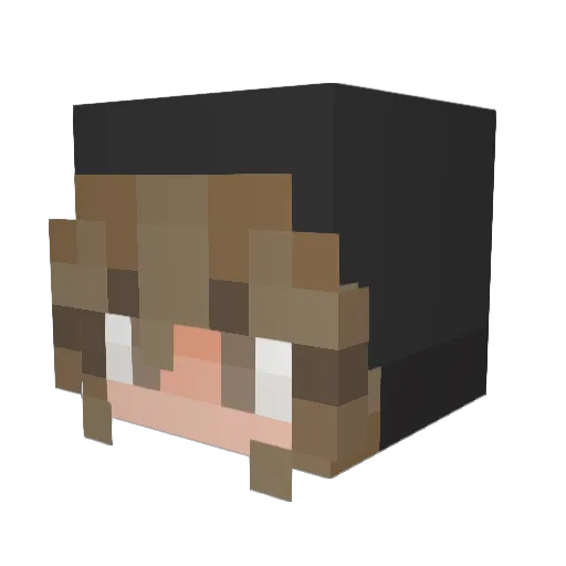 jackielma0 Minecraft avatar head, 3D render