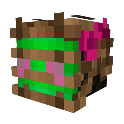 jackiepoopoo Minecraft avatar head, 3D render