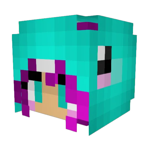 jackies9 Minecraft avatar head, 3D render