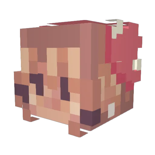 jackiestuff66 Minecraft avatar head, 3D render